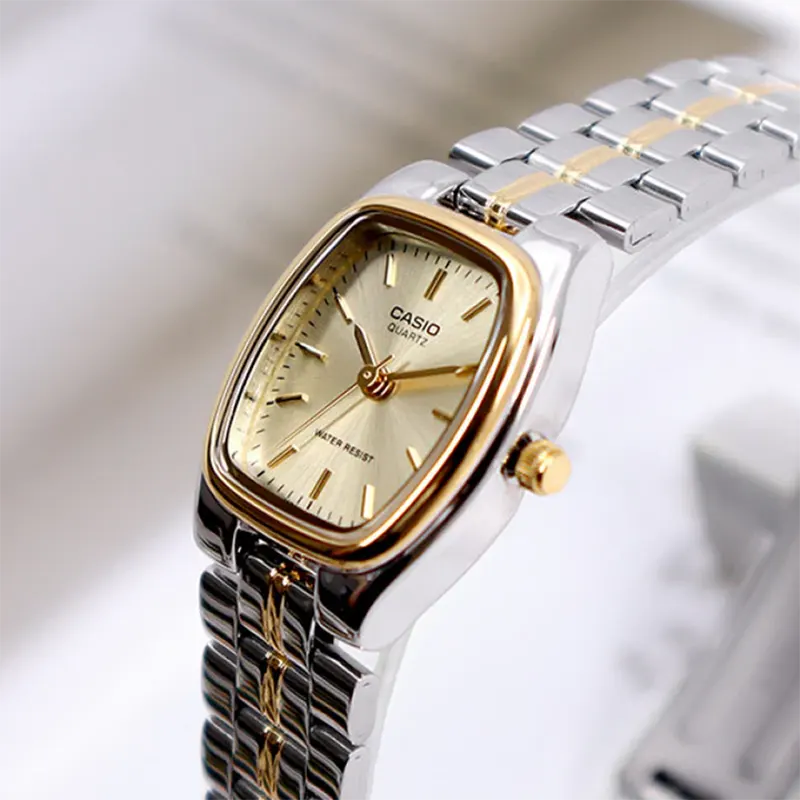 Casio Gold Dial Two-tone Ladies Watch- LTP-1169G-9A